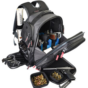 GPS Bags 1812BPG Executive Backpack Gray Holds 5 Handguns