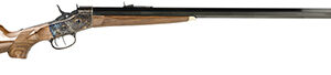 Taylors & Company 210164 Rolling Block John Bodine 45-70 Gov 1rd 34" Blued Octagon Barrel, Color Case Hardened Steel Receiver, Walnut/ Fixed Pistol Grip Stock, Right Hand