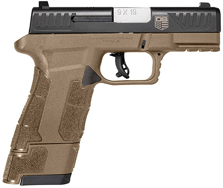 Diamondback DB0300P061 DBAM29 Sub-Compact 9mm Luger 3.50" 12+1,17+1 Flat Dark Earth Finish Frame with Serrated Black Nitride Stainless Steel Slide, Polymer Grip & Picatinny Rail