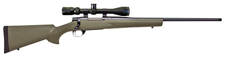 Howa HGP2270G M1500 Hogue 270 Win 5+1 22" Barrel, Blued Steel Receiver, Green Hogue OverMolded Synthetic Stock Includes Nikko Stirling GamePro 4-12x40mm Scope