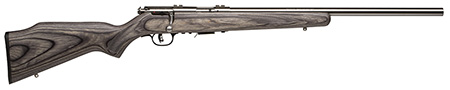 Savage Arms 96705 93R17 BVSS Full Size 17 HMR 5+1 21" Satin Stainless Steel Button-Rifled Heavy Barrel, Satin Stainless Steel Receiver, Gray Laminate Stock, Right Hand