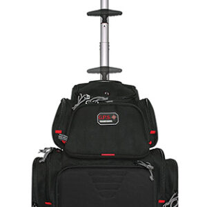 GPS Bags 1711ROBP Handgunner Rolling Backpack Black 600D Polyester Holds 4 Handguns