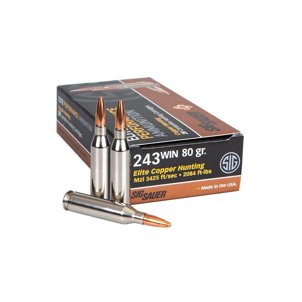 Sig-Sauer .243 Winchester 80gr HP – 20rd
