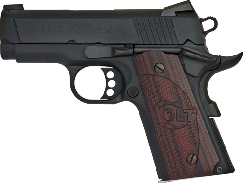 COLT DEFENDER 45ACP 3" FRONT - NGT SGT 7-SHOT ALLOY/BLUE G10