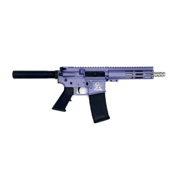 Great Lakes AR-15 Pistol .223 Wylde 30rd Magazine 7.5" Stainless Barrel Wild Orchid Finish