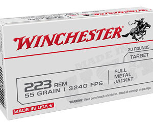 WIN USA TRGT 223REM 55GR FMJ 20/1000