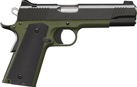 Kimber Mfg.,inc 3000464 Custom LW 45 ACP 8+1 5" Black Ranger Green Black Textured Grip