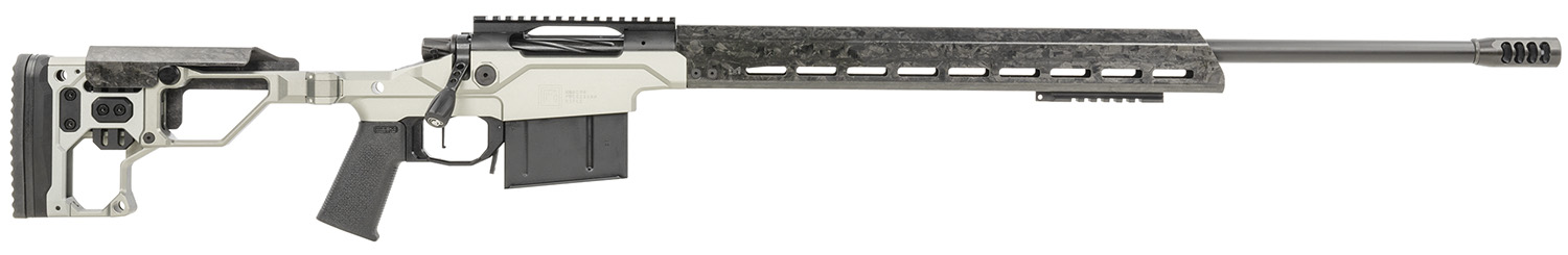 Christensen Arms 8010307401 Modern Precision 308 Win 20" Threaded Carbon Fiber Barrel 5+1, Black Nitride Finish, Tungsten Anodized Folding Stock, Polymer Grip
