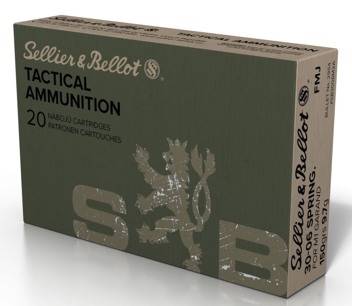 Sellier-Bellot .30-06 Springfield 150gr FMJ Brass – 20rd