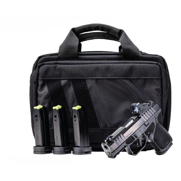 Rost Martin RM1S Comp Handgun Bundle 9mm Luger 12(1)&15(3)rd Magazines 3.6″ Barrel Black Viridian Red Dot Pistol