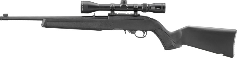 RUGER 10/22 22LR 16.4" THREAD - BLACK POLYMER STOCK W/SCOPE - Image 2