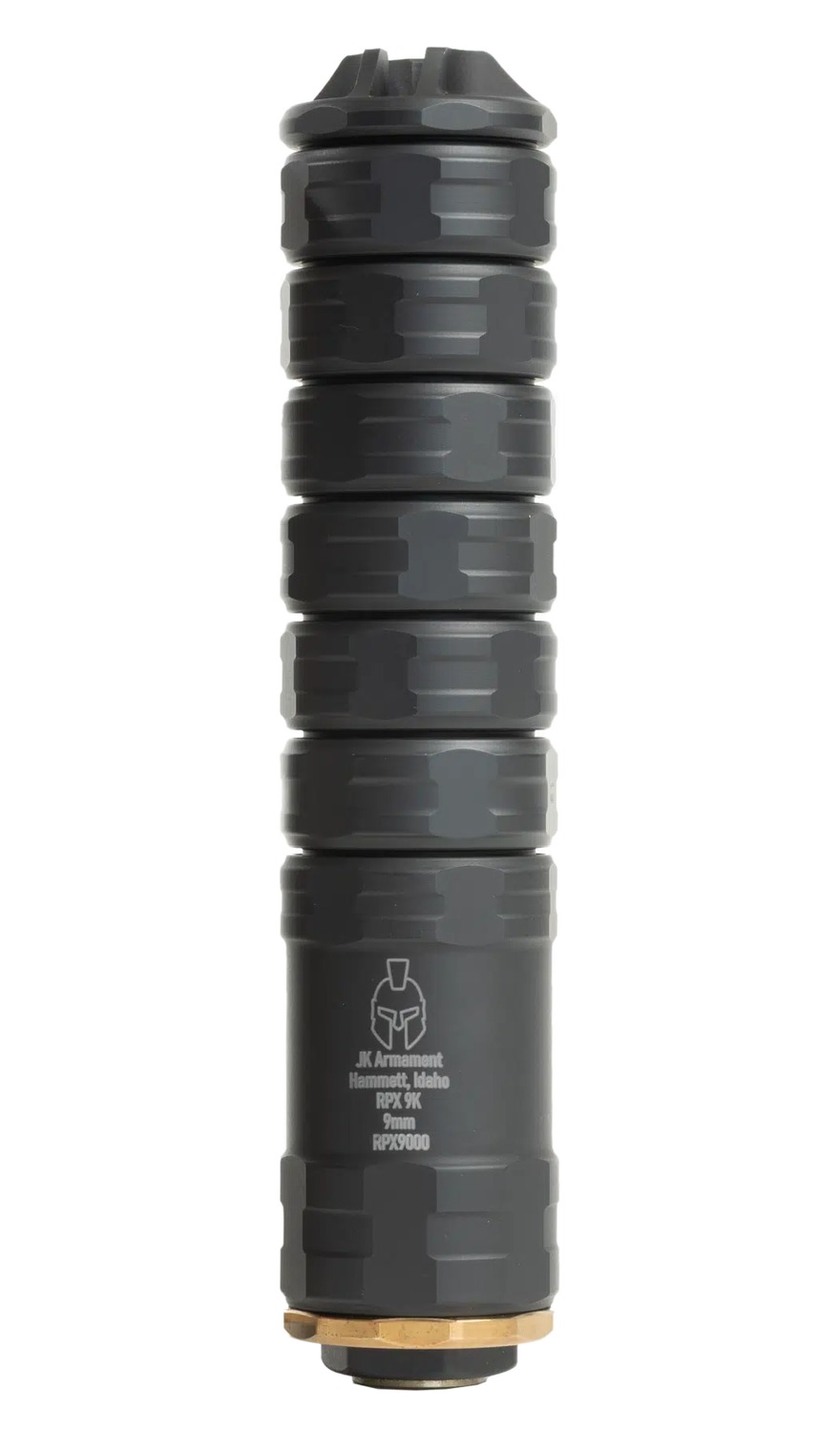 Jk Armament JK155RPX9K RPX 155 9mm 1.55" Black Aluminum/Titanium 1/2"x28 - JK Armament