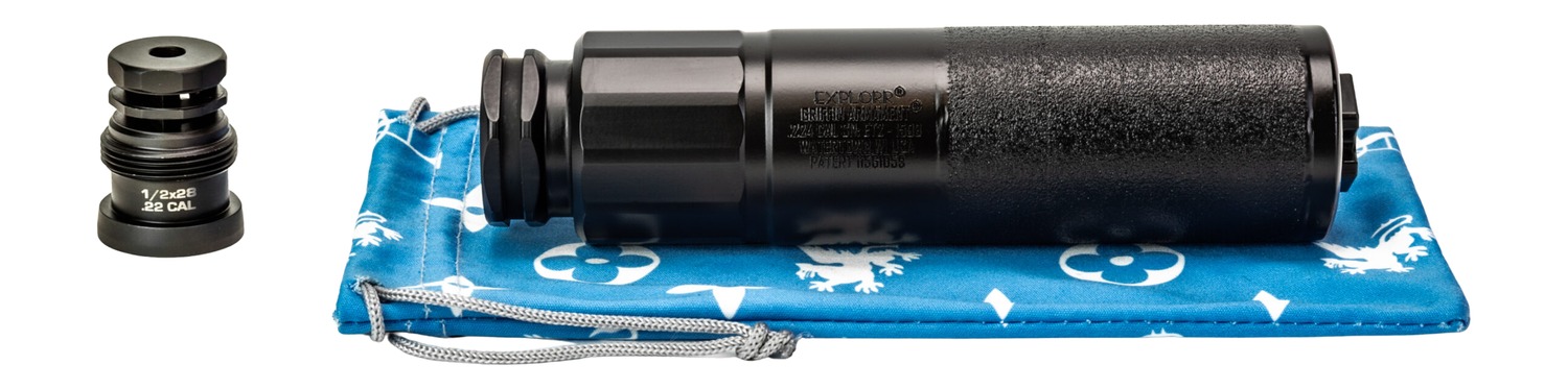 Griffin Armament GAET2AM-W Explorr 224 Cal Black Stainless Steel/Nickel 1/2"x28 - Griffin Armament